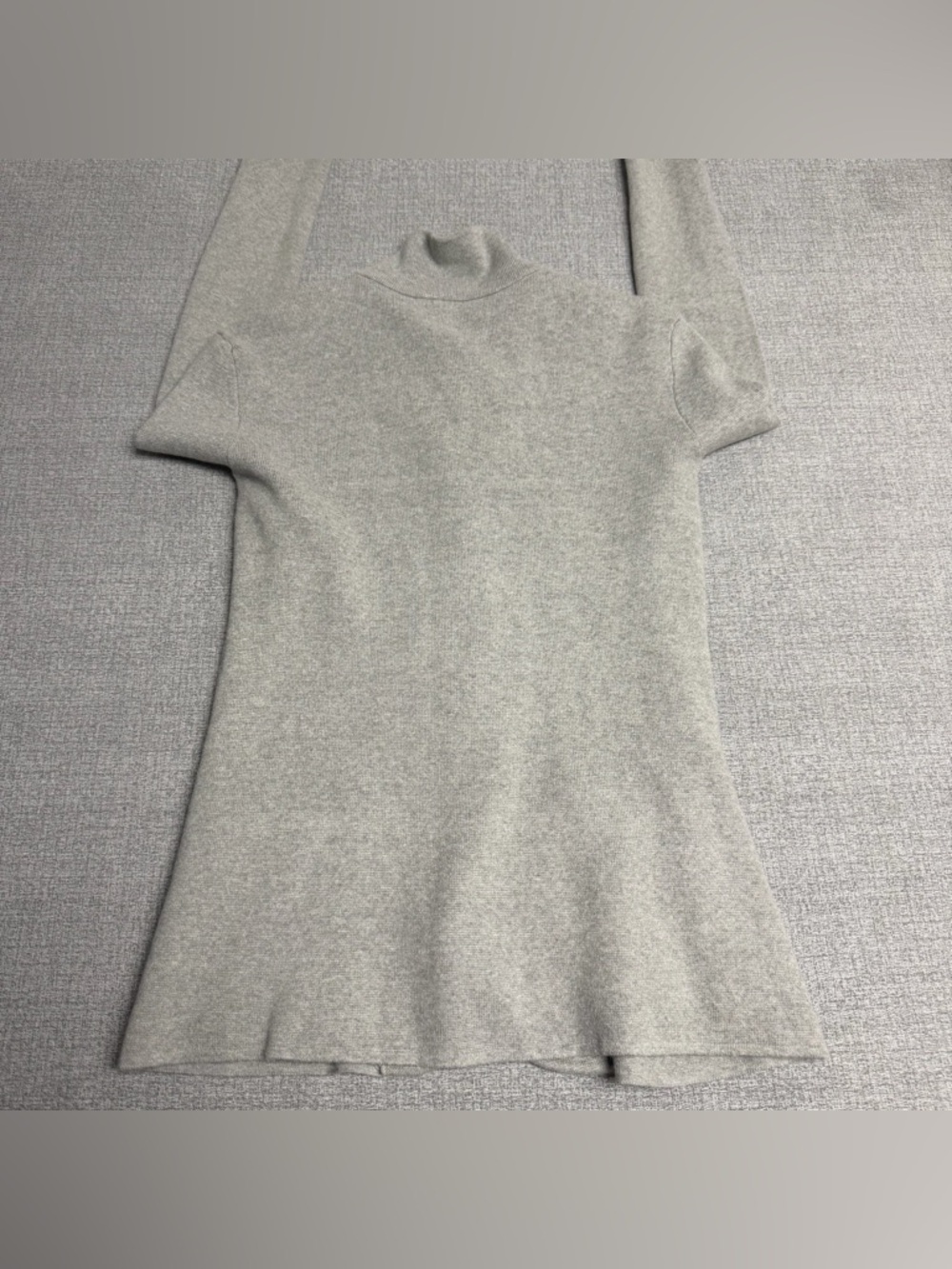 J. Crew Mercantile Gray Cotton Sweater Blazer Blazerette - Picture 10 of 11